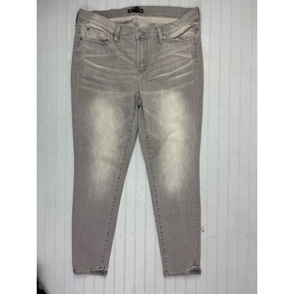 J Crew Mercantile Size 33 Womens  Ankle Jeans Gray Mid Rise Stretch - Picture 1 of 3